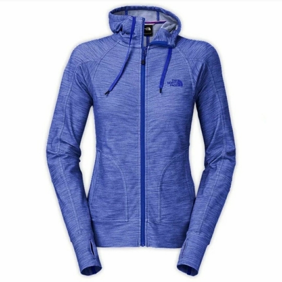 The North Face Tops - The North Face Kirata Full Zip Hoodie Jacket Blue Thumbholes Women's Small